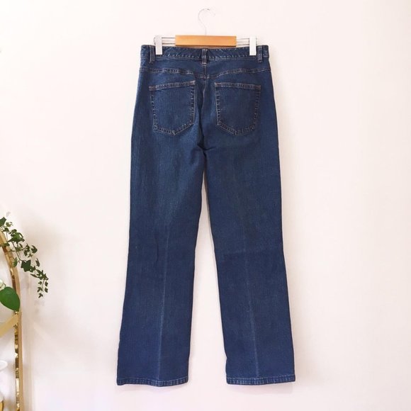 Vintage Y2K Bohemian Floral Fairy Embroidered Flare Denim Jeans - Picture 4 of 4